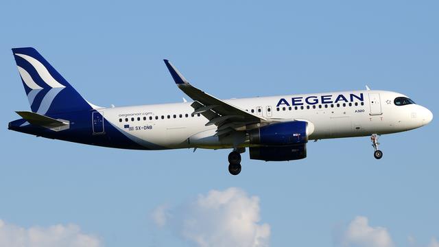 SX-DNB:Airbus A320-200:Aegean Airlines